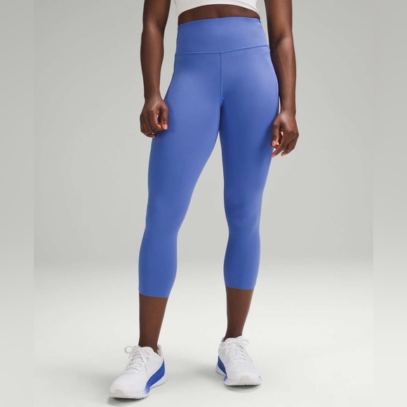 lululemon athletica Pants - Lululemon Fast and Free High-Rise Crop 23" *Pockets in Wild Indigo Size 8